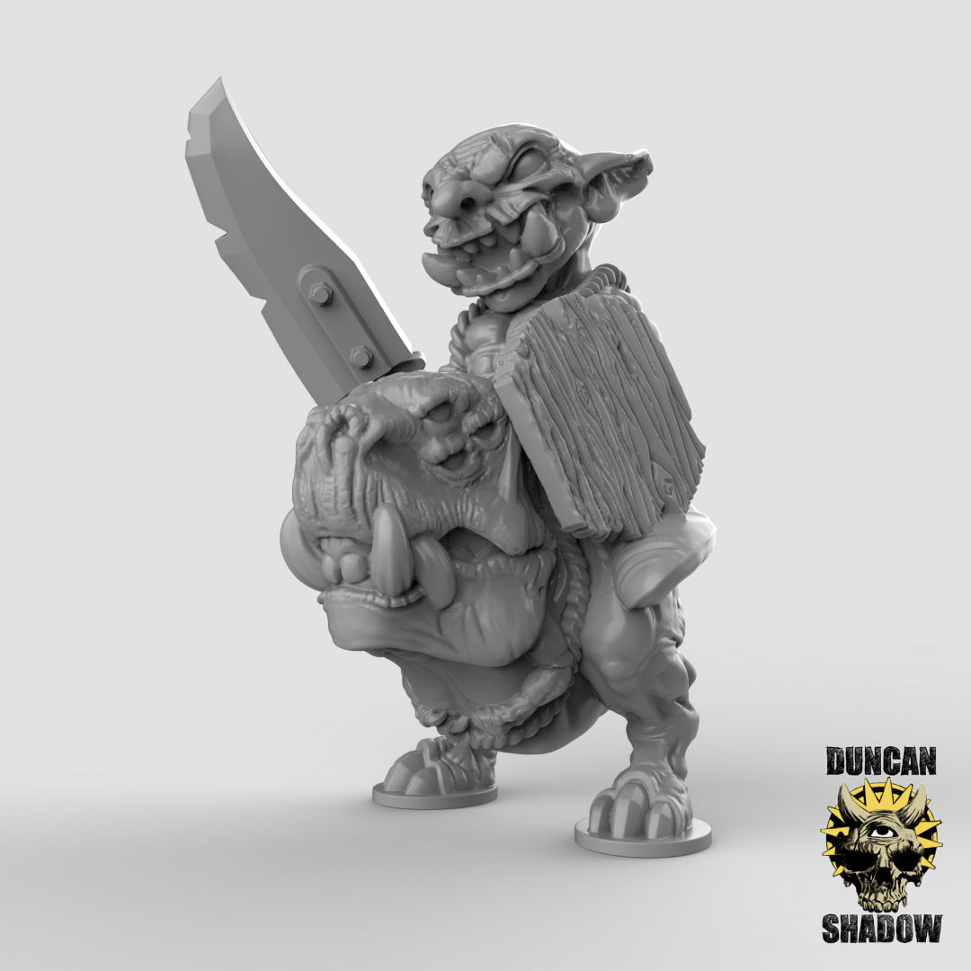 Goblin Hound Riders Resin Miniature for DnD | Tabletop Gaming