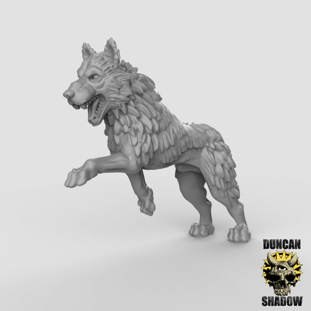 Wolves Resin Miniature for DnD | Tabletop Gaming