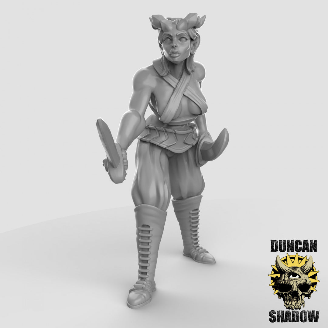 Tiefling Rogue female Resin Miniature for DnD | Tabletop Gaming