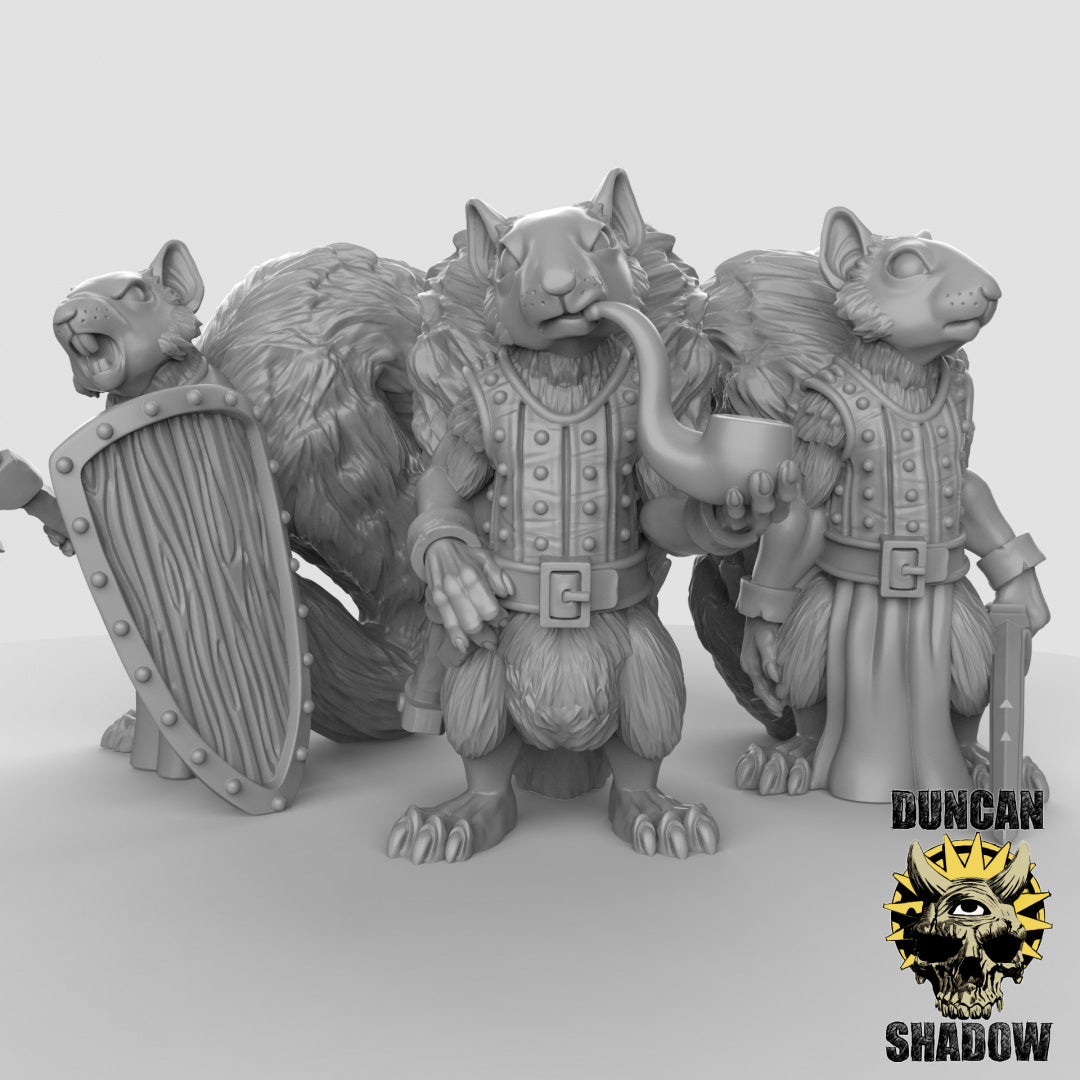 Scurryni Fighters Resin Miniature for DnD | Tabletop Gaming