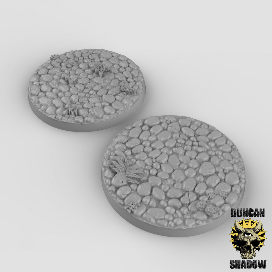 Cobbled Stone Bases Resin Models for Dungeons & Dragons & Board RPGs