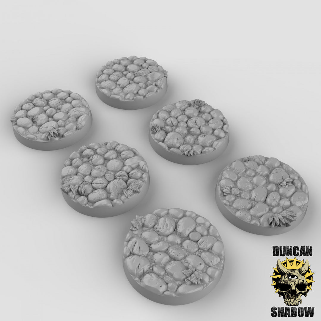 Cobbled Stone Bases Resin Models for Dungeons & Dragons & Board RPGs