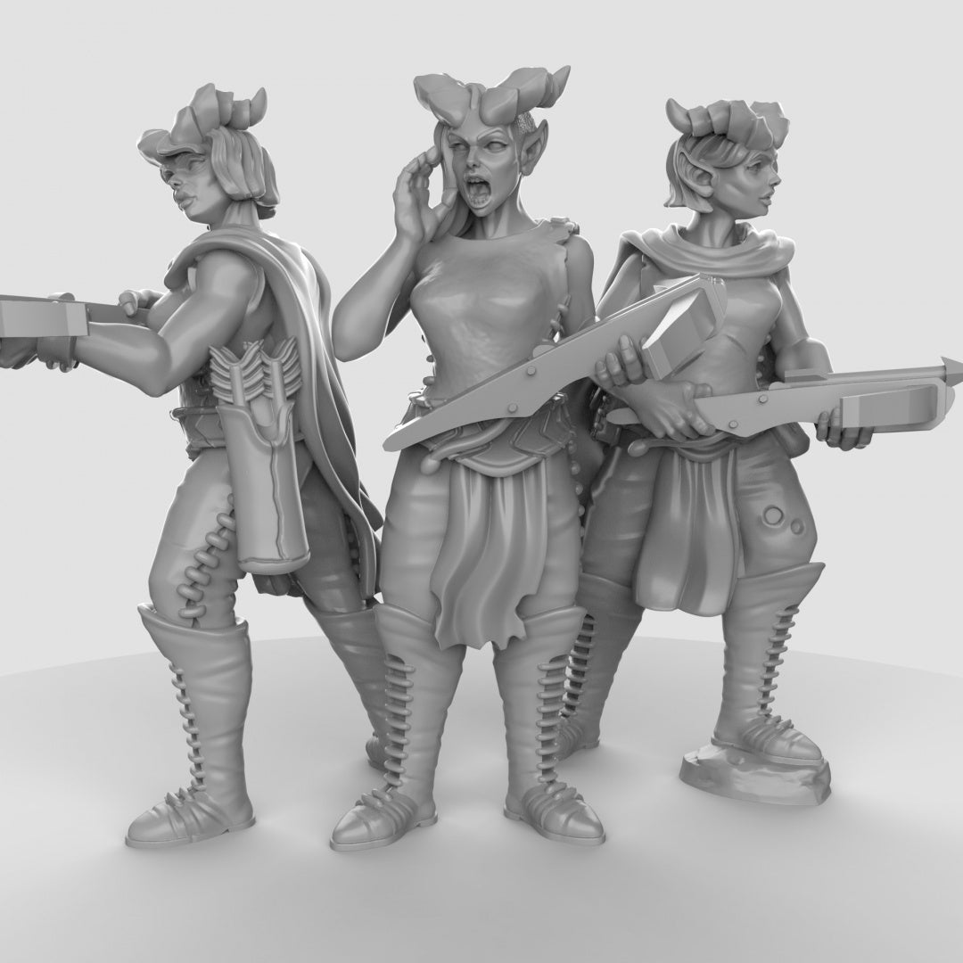Tiefling with Crossbow Resin Miniature for DnD | Tabletop Gaming