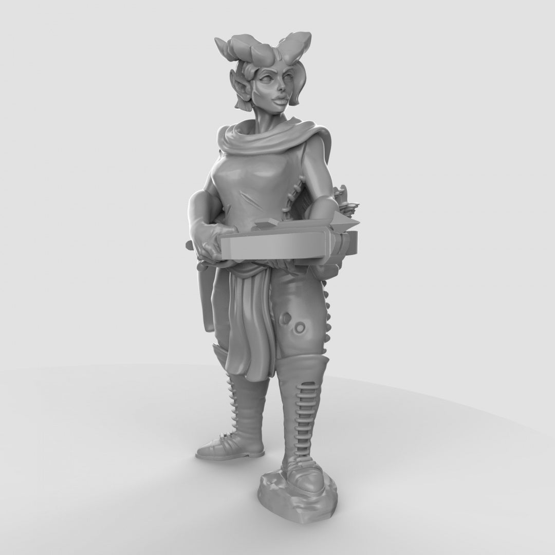 Tiefling with Crossbow Resin Miniature for DnD | Tabletop Gaming