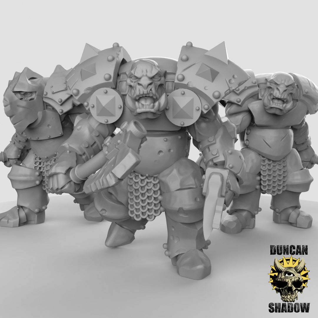 Armored Orcs Resin Miniature for DnD | Tabletop Gaming