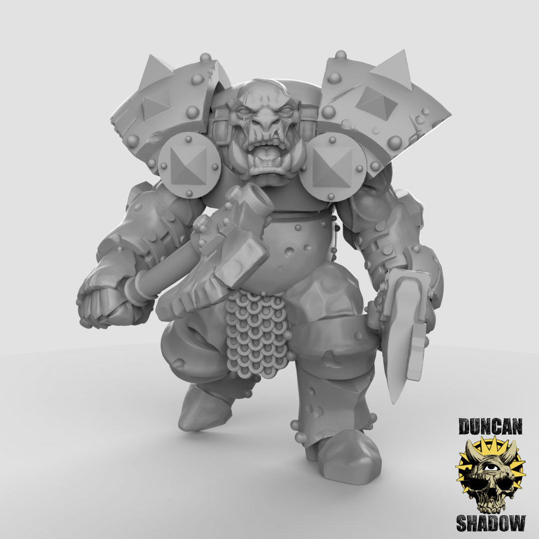 Armored Orcs Resin Miniature for DnD | Tabletop Gaming