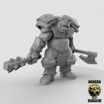 Armored Orcs Resin Miniature for DnD | Tabletop Gaming