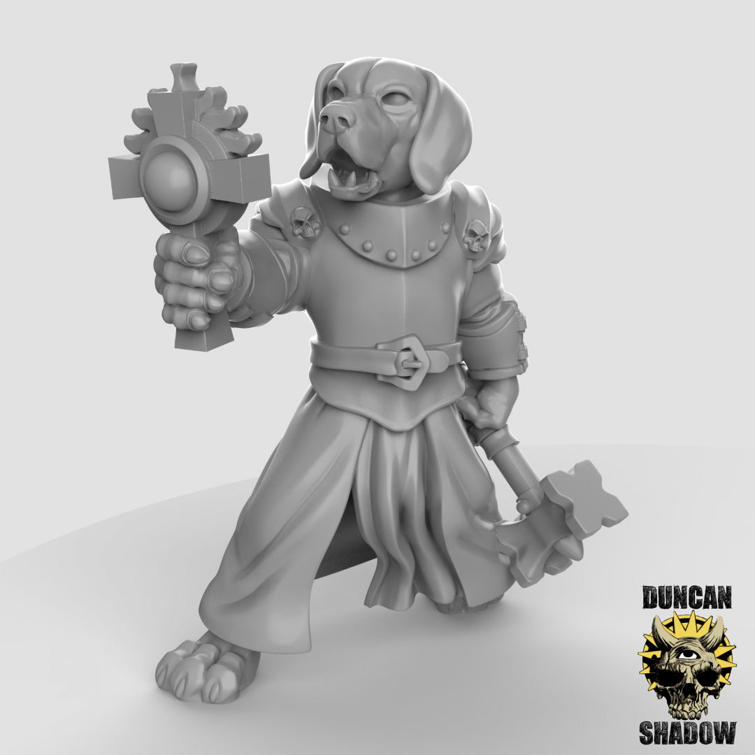 Beagle Clerics Resin Miniatures for DnD | Tabletop Gaming I Dungeons and Dragons | Pathfinder I RPG