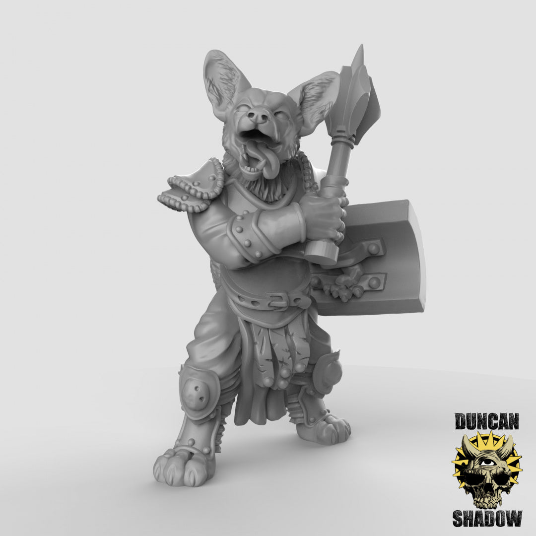 Corgi Fighters Resin Miniature for DnD | Tabletop Gaming