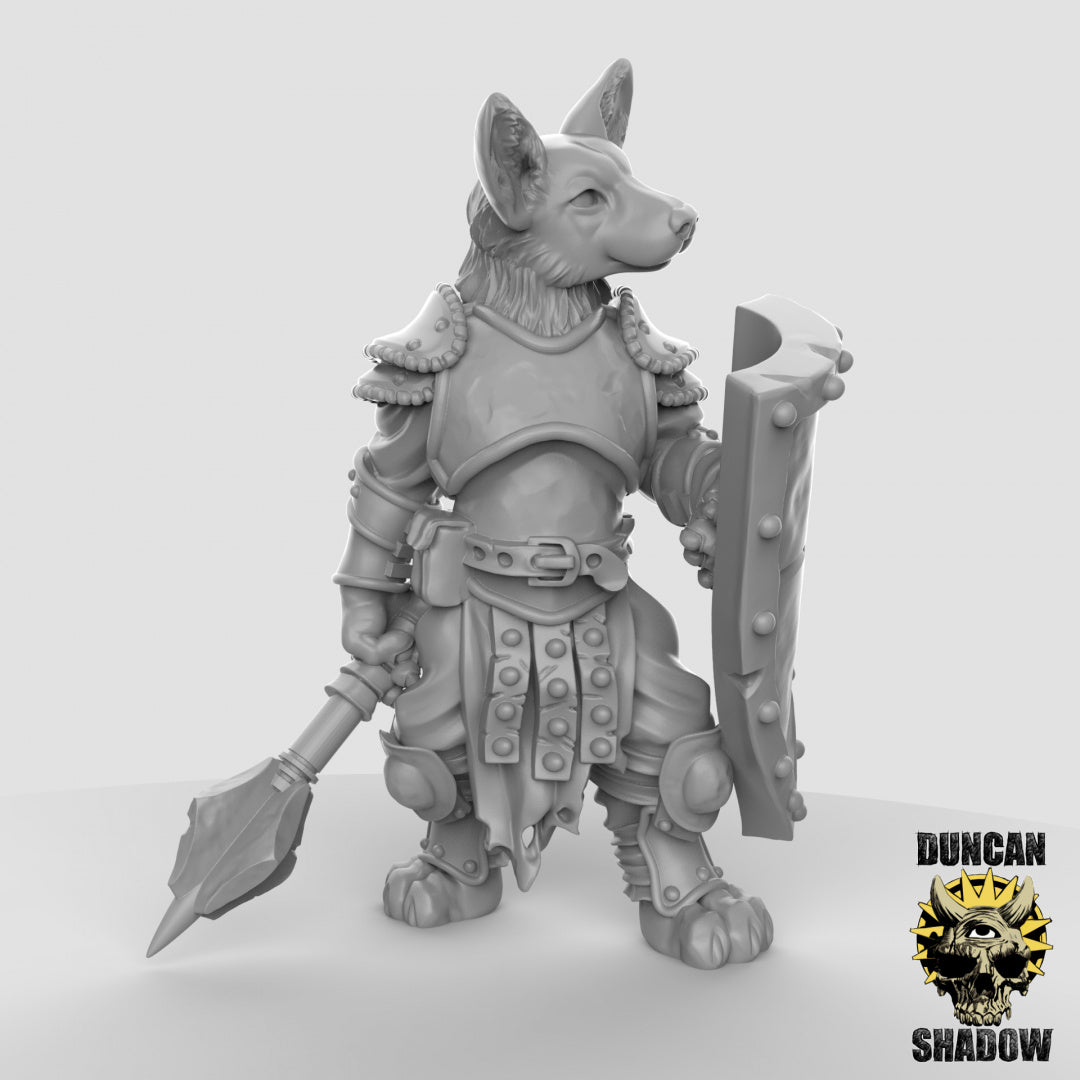 Corgi Fighters Resin Miniature for DnD | Tabletop Gaming