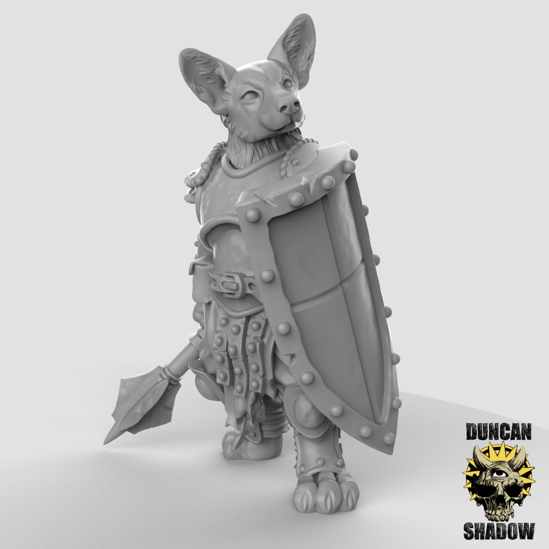 Corgi Fighters Resin Miniature for DnD | Tabletop Gaming