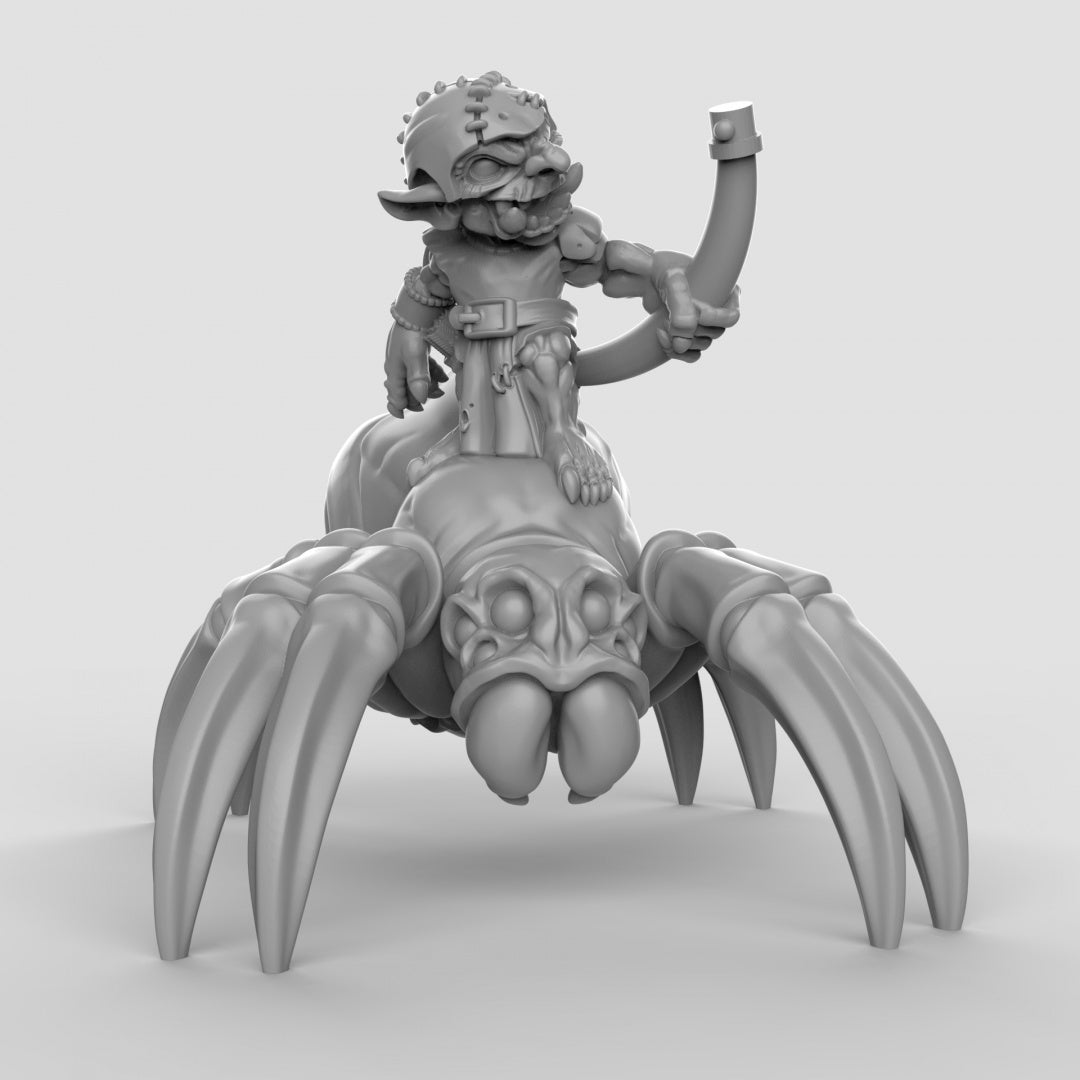 Goblin Spider Riders Resin Miniature for DnD | Tabletop Gaming