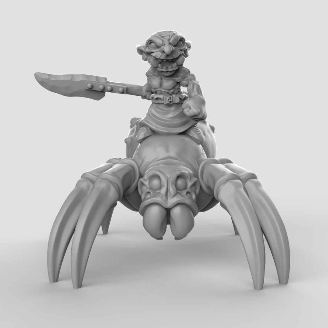 Goblin Spider Riders Resin Miniature for DnD | Tabletop Gaming