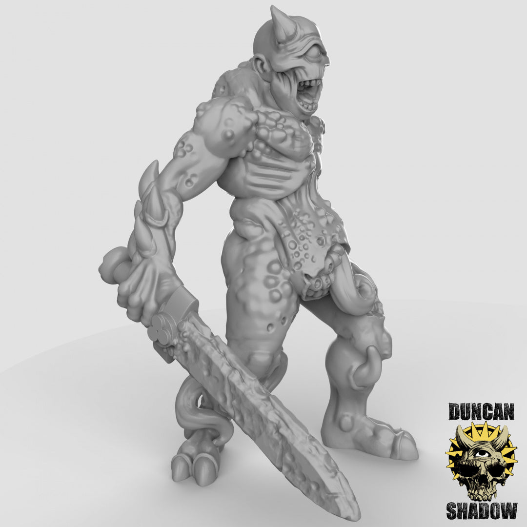 Plague Demons with Swords Resin Models for Dungeons & Dragons & Board RPGs