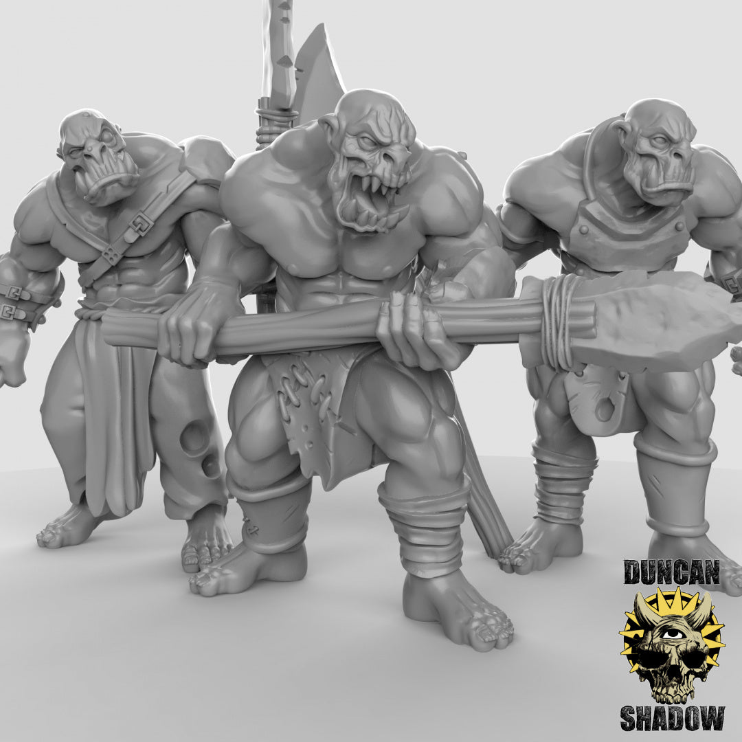 Orcs with Spears Resin Miniature for DnD | Tabletop Gaming