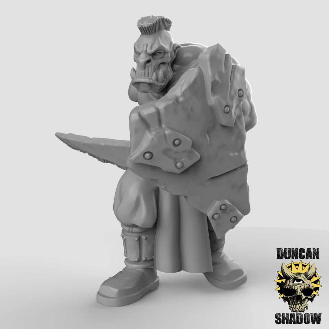Orc's with Swords and Shields Resin Miniature for DnD | Tabletop Gaming