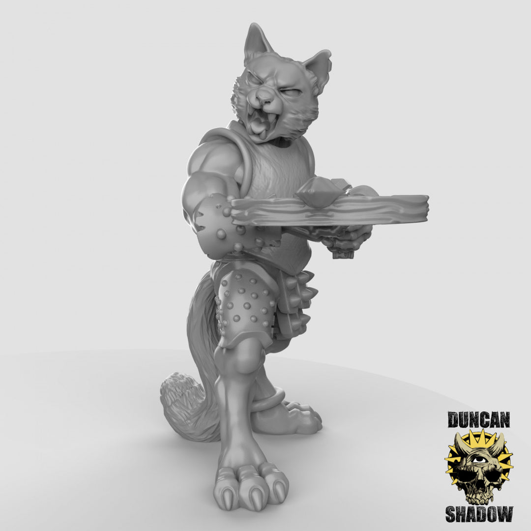 Cat Folk with Crossbows Resin Models for Dungeons & Dragons & Board RPGs
