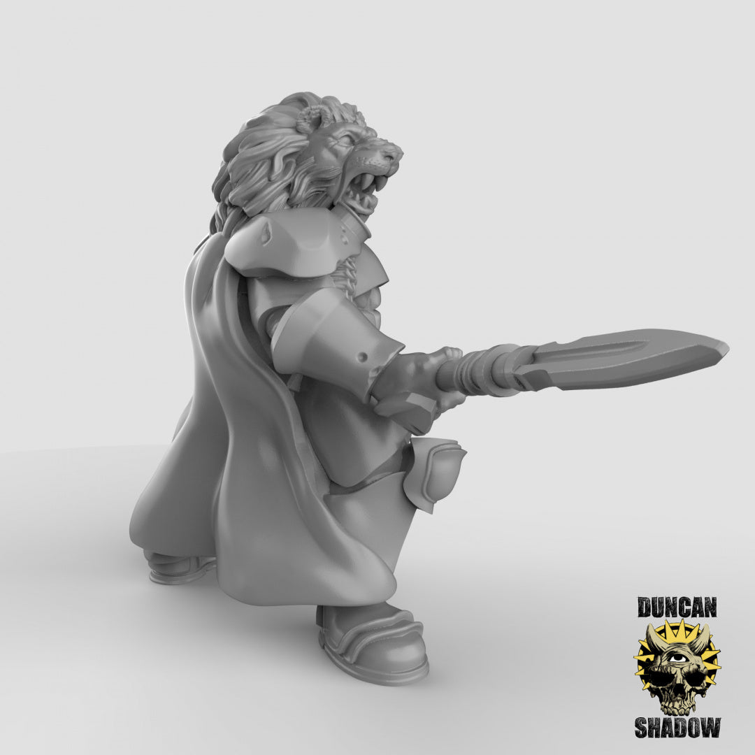 Lion Knights Resin Models for Dungeons & Dragons & Board RPGs