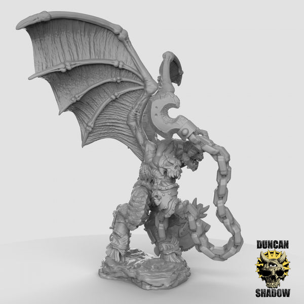 Balor with Chain and Axe Resin Miniature for DnD | Tabletop Gaming