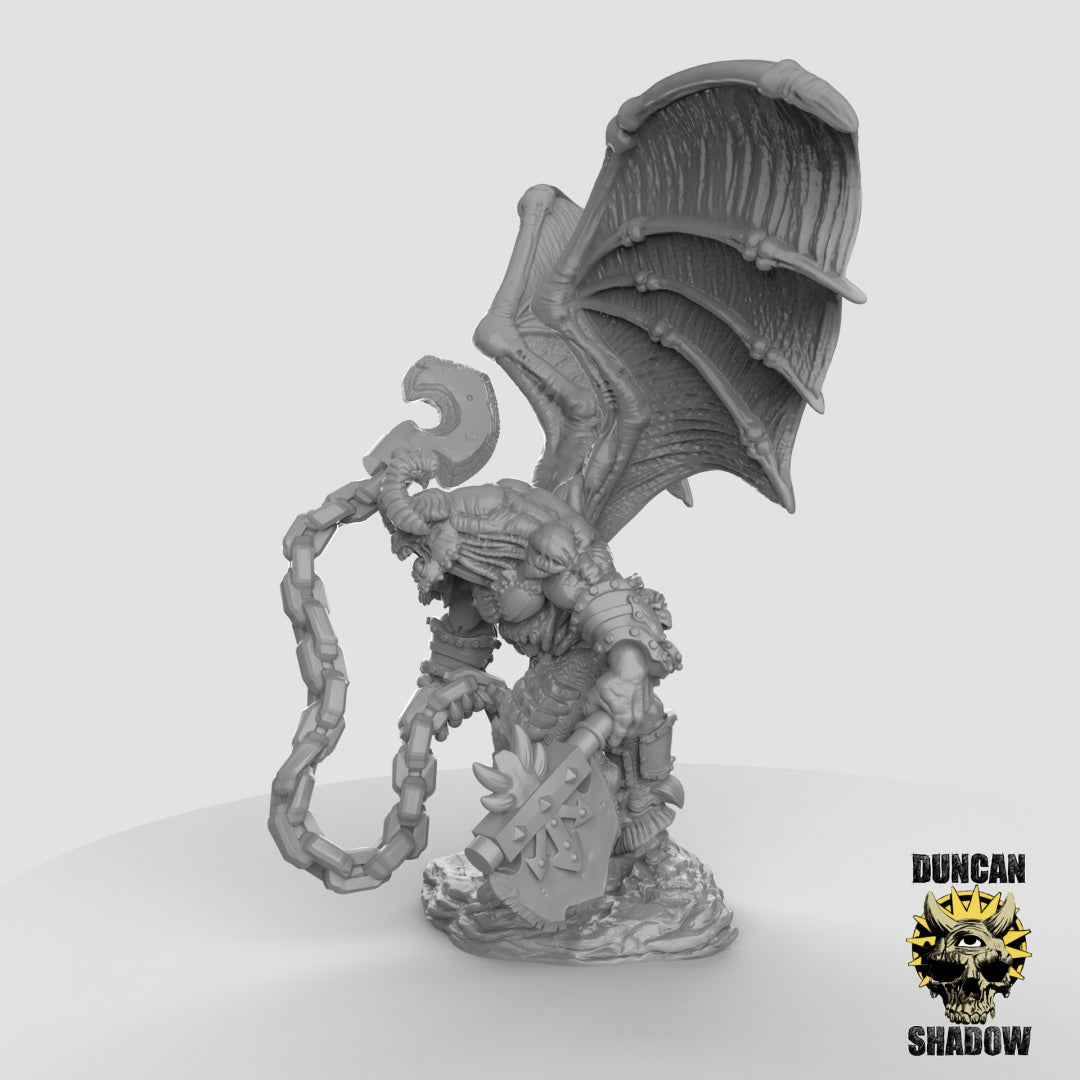 Balor with Chain and Axe Resin Miniature for DnD | Tabletop Gaming