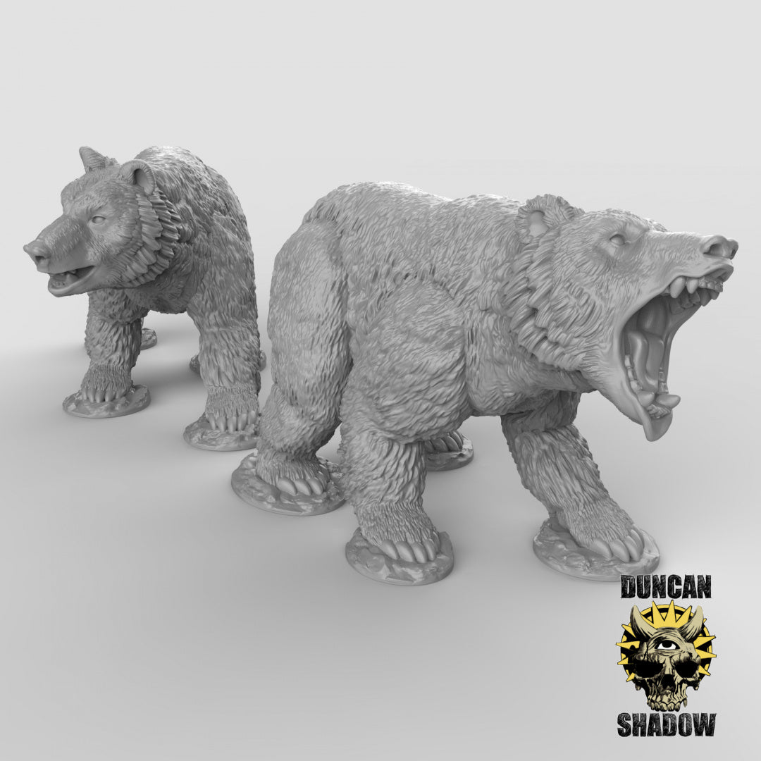 Bears Resin Miniature for DnD | Tabletop Gaming