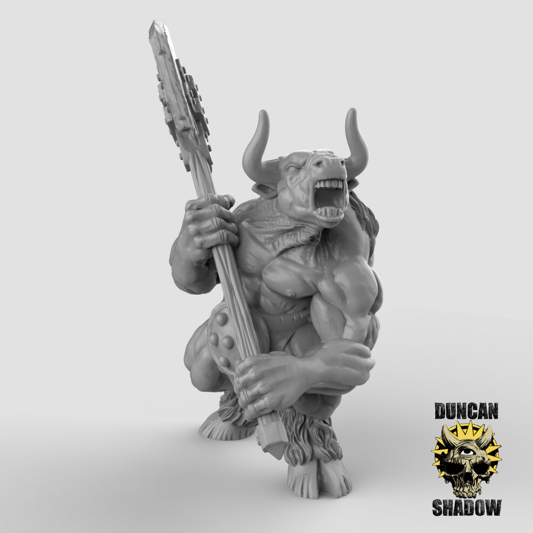 Minotaur with double handed axes Resin Miniature for DnD | Tabletop Gaming
