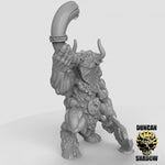 Minotaur Standard and Musician Resin Miniature for DnD | Tabletop Gaming