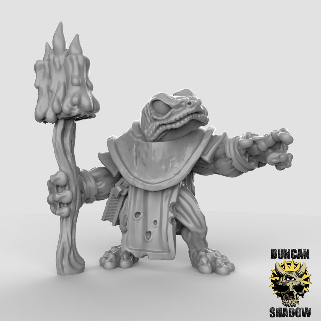 Boggard Necromancers Resin Models for Dungeons & Dragons & Board RPGs