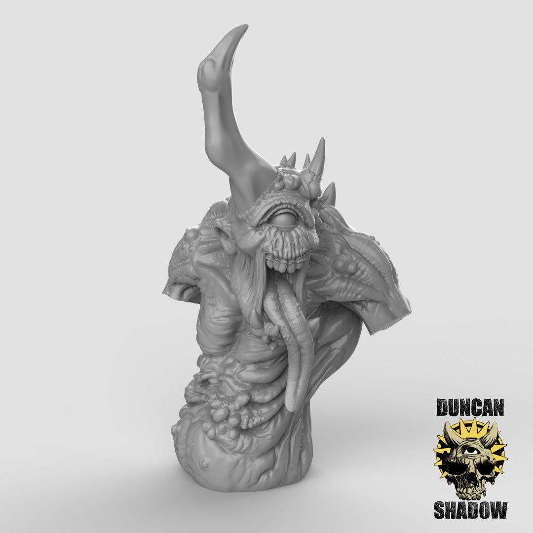 Plague Demon Bust Resin Miniature for DnD | Tabletop Gaming