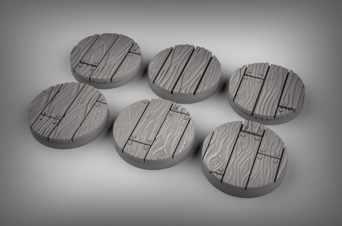 Wood Floor Bases Resin Miniature for DnD | Tabletop Gaming