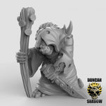 Plague Monks With Staves Resin 3D Models for Dungeons & Dragons & Board RPGs
