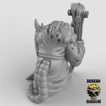 Plague Monks With Staves Resin 3D Models for Dungeons & Dragons & Board RPGs