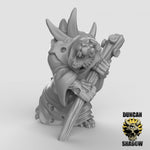 Plague Monks With Staves Resin 3D Models for Dungeons & Dragons & Board RPGs