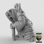 Plague Monks With Staves Resin 3D Models for Dungeons & Dragons & Board RPGs