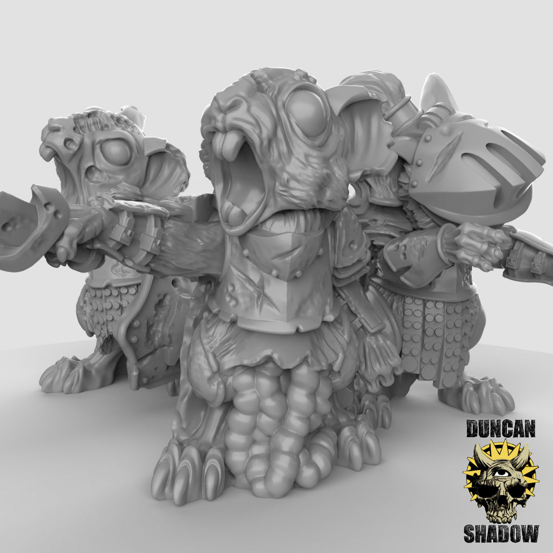Zombie Mousle Knights Resin Miniature for DnD | Tabletop Gaming