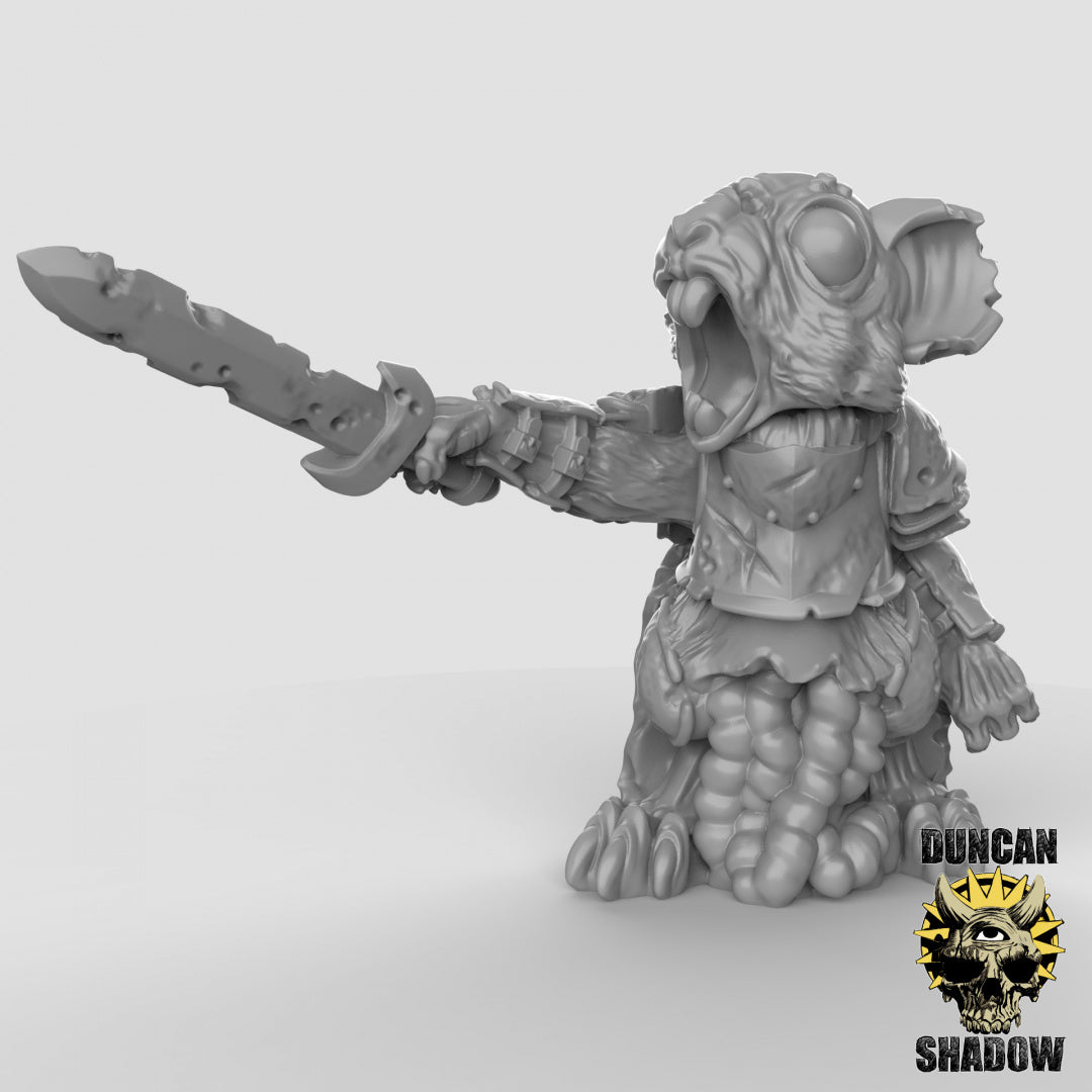 Zombie Mousle Knights Resin Miniature for DnD | Tabletop Gaming