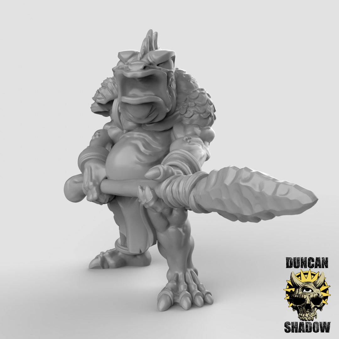 Koa Toa Fish Folk with Spears Resin Models for Dungeons & Dragons & Board RPGs