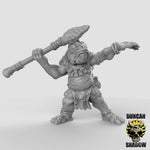 Koa Toa Fish Folk with Spears Resin Models for Dungeons & Dragons & Board RPGs