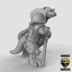 Otter's with hand weapons and shields Resin Models for Dungeons & Dragons & Board RPGs