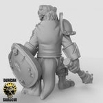 Otter's with hand weapons and shields Resin Models for Dungeons & Dragons & Board RPGs