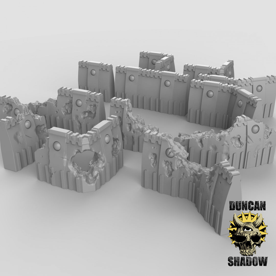 Sci-fi Walls Scenery for Dungeons & Dragons & Board RPGs