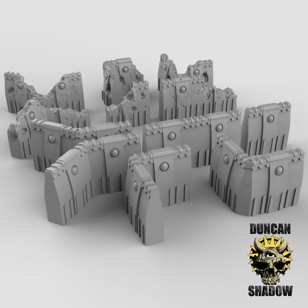 Sci-fi Walls Scenery for Dungeons & Dragons & Board RPGs