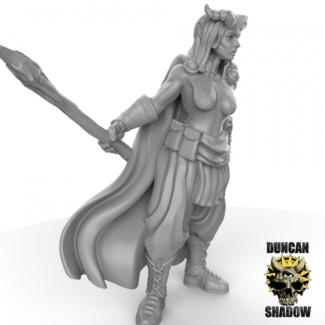 NSFW Tiefling's Resin Miniature for DnD | Tabletop Gaming