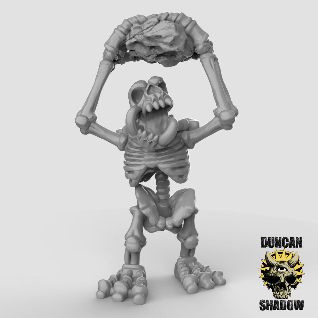 Skeleton Stone Troll Resin Miniature for DnD | Tabletop Gaming