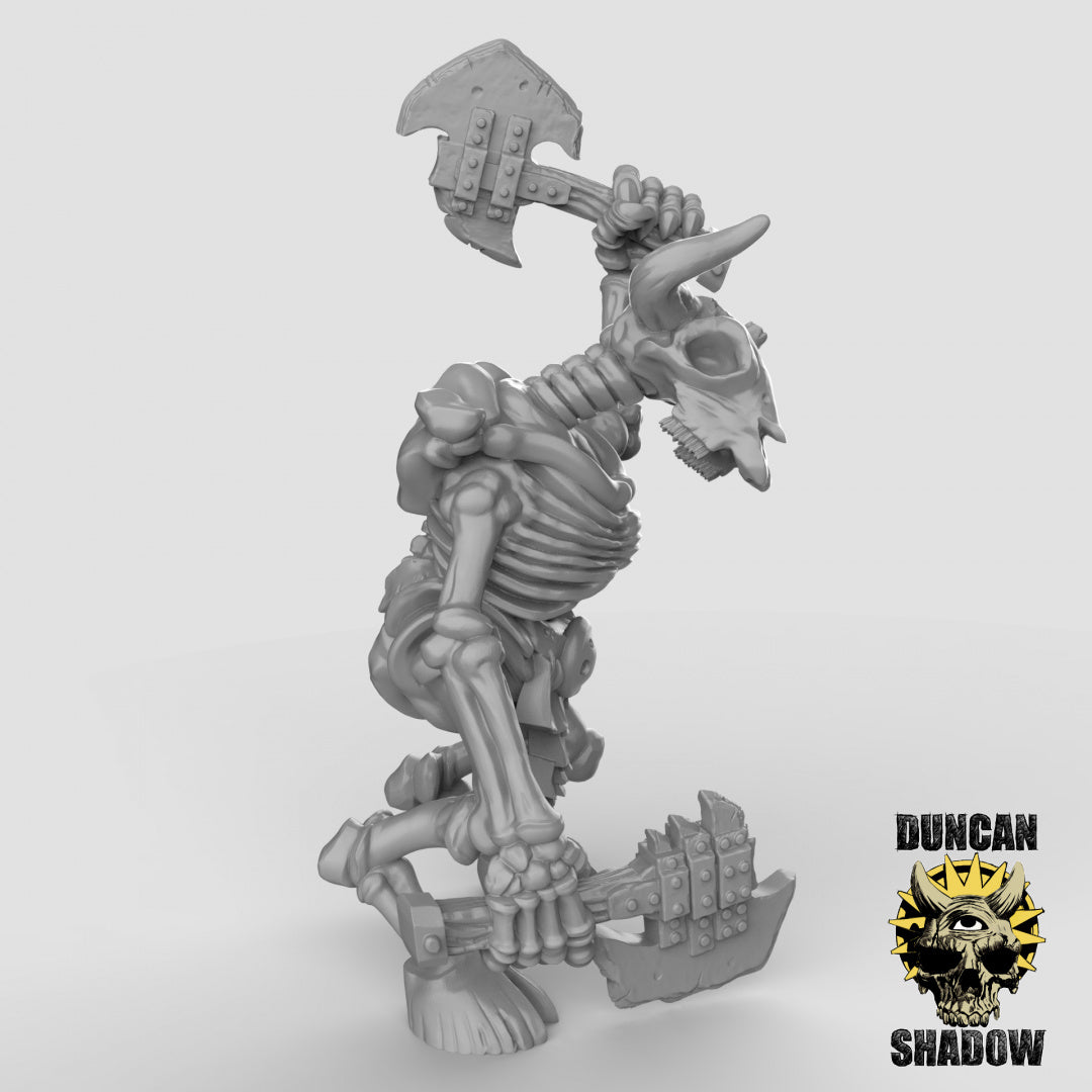 Minotaur Skeletons Resin Miniature for DnD | Tabletop Gaming