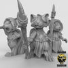 Mousle Rangers with Spears resin miniature for DnD and tabletop RPGs