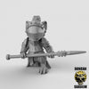 Mousle Knights with Spears resin miniature - detail view