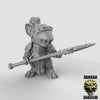 Mousle Knights with Spears resin miniature - alternate angle