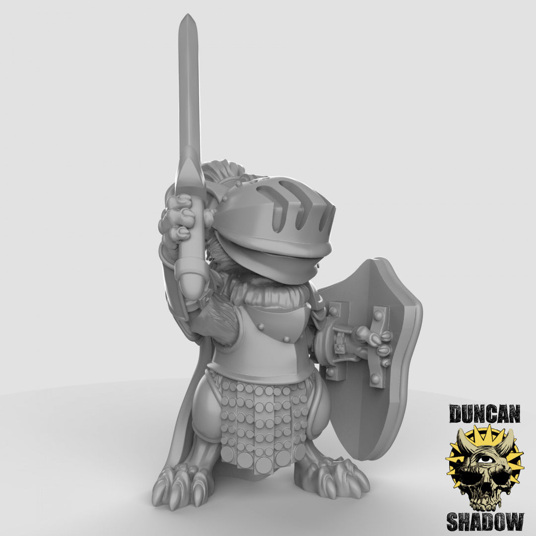 Mousle Knights with Swords resin miniature - view 4