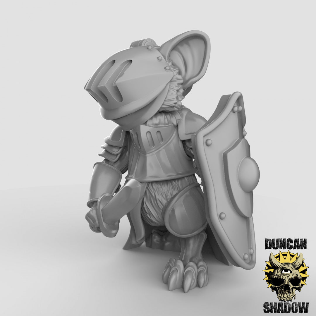 Mousle Knights with Swords resin miniature - view 5
